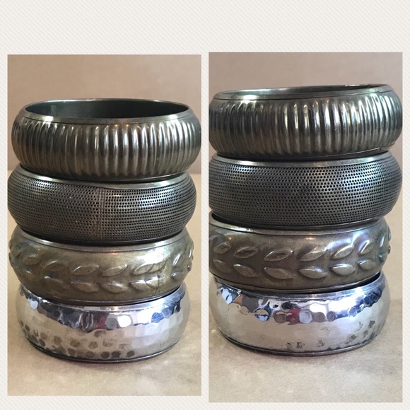 Lot of Vintage Chunky Metal Bracelets Artsy Boho - Picture 7 of 8